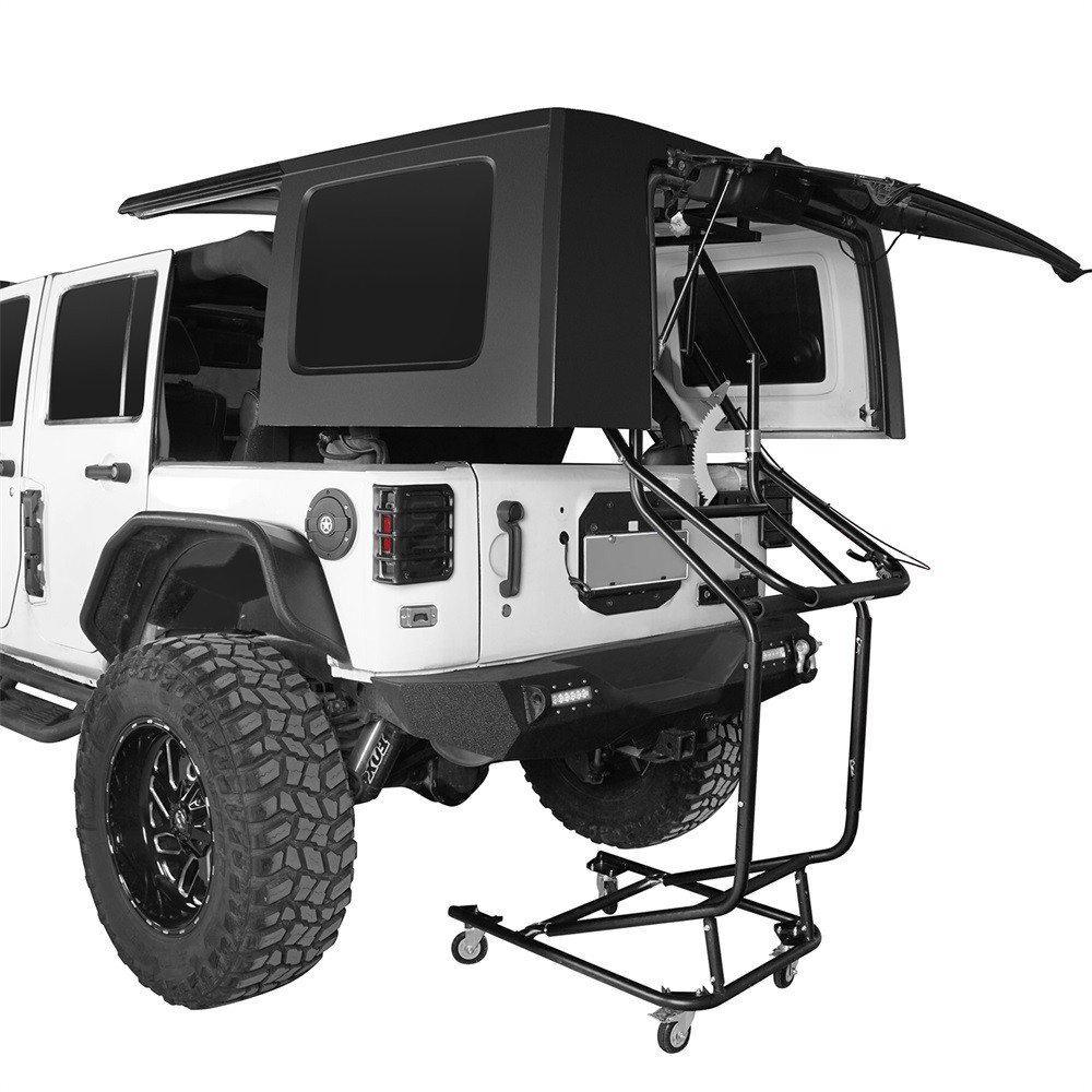 Hardtop Removal Lift Cart Movable Holder Rack Fit Jeep Wrangler TJ JK JL Bronco