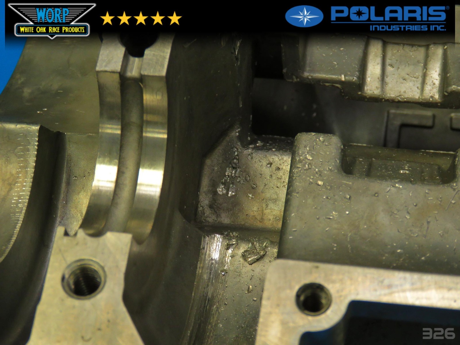 2011 POLARIS RZR XP 900 MATCHED CRANKCASE CRANK CASE SET BOTTOM END