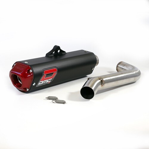 DMC Comp Slip-On Exhaust Black Yamaha Raptor 700 2006-2022 25480-01