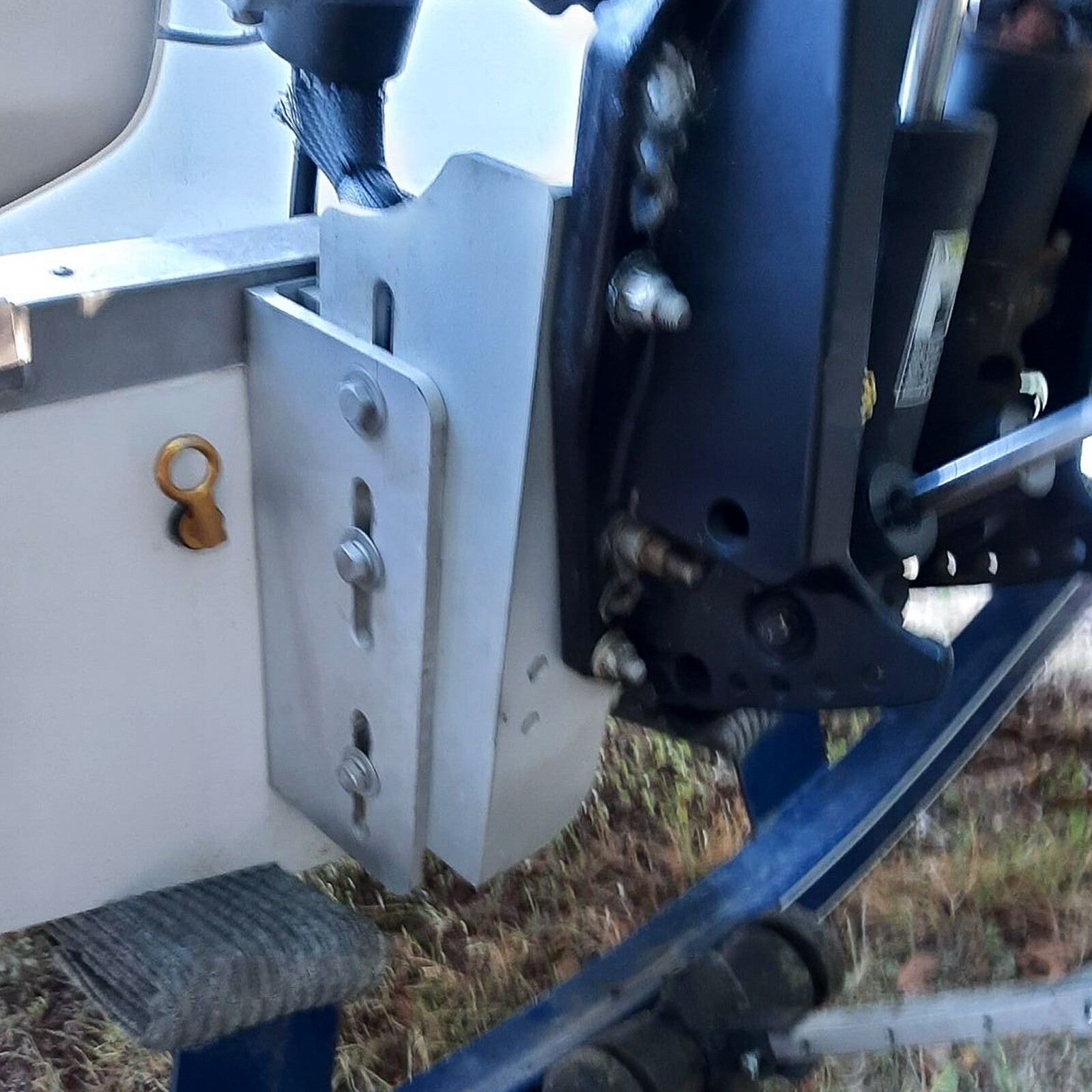 Aluminum 8'' Adjustable Outboard Boat Jack Plate Replacement JPL4800