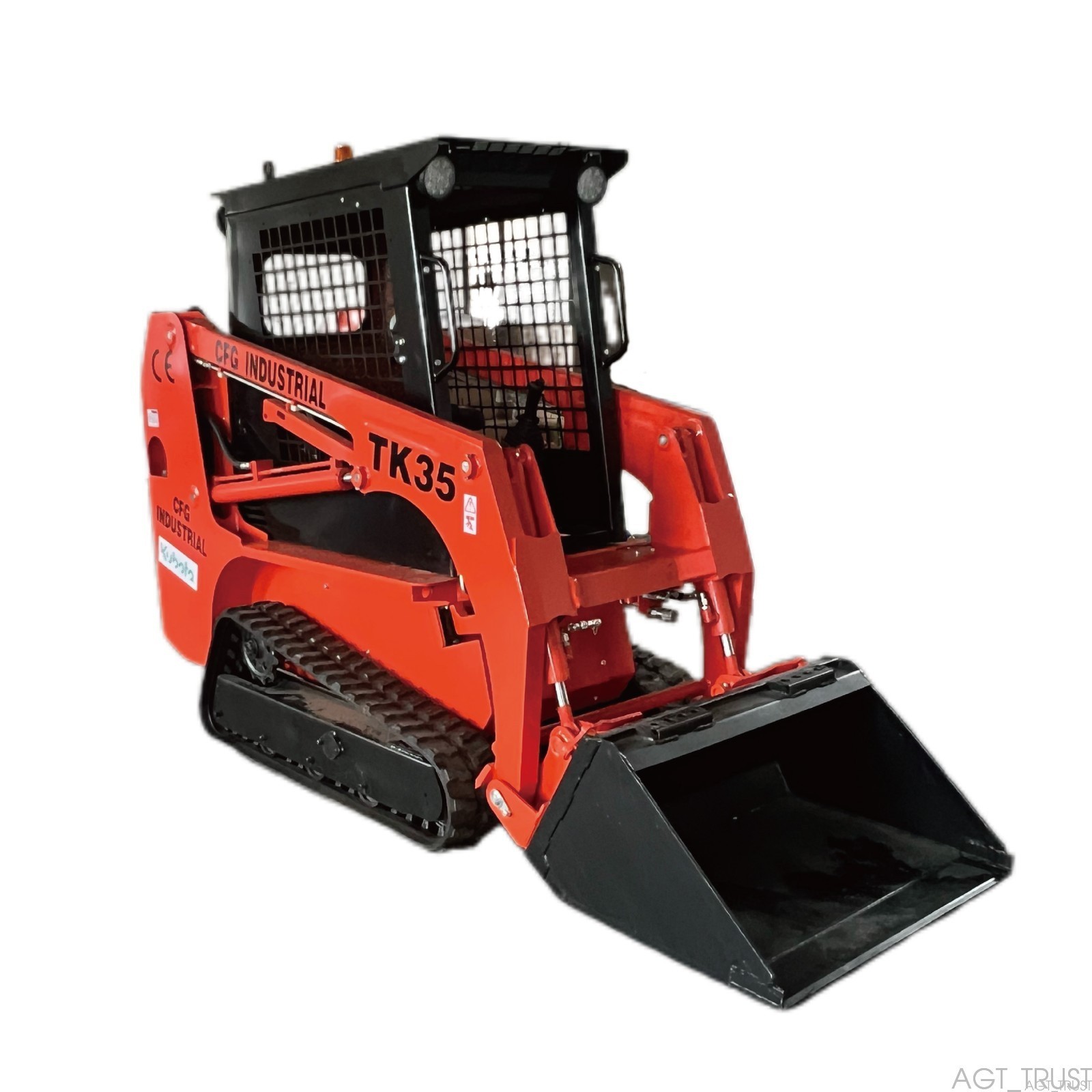 NEW 27HP 1.4 Ton CFG TK35 Tracked Mini Skid Steer Loader with Kubota Engine 2025