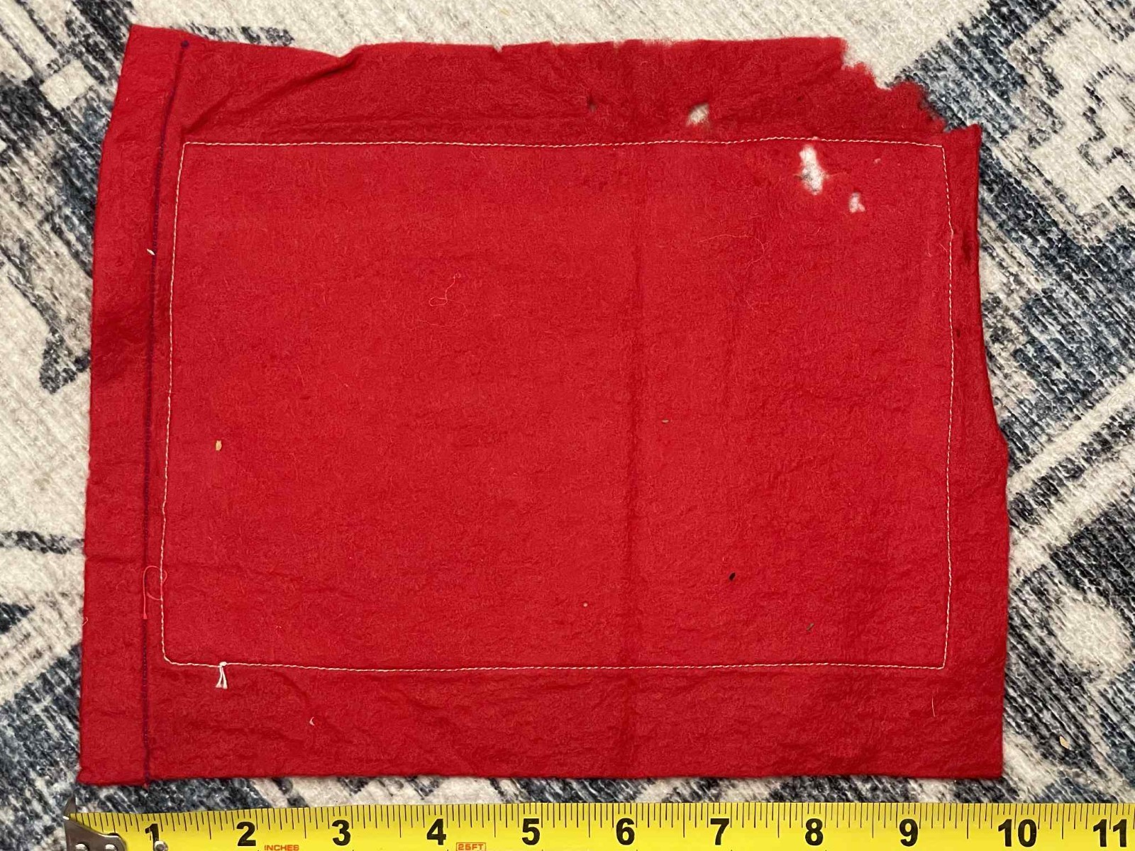 WW2 WWII US Army Military Home Front 1 Blue Star Son in Service Banner Flag