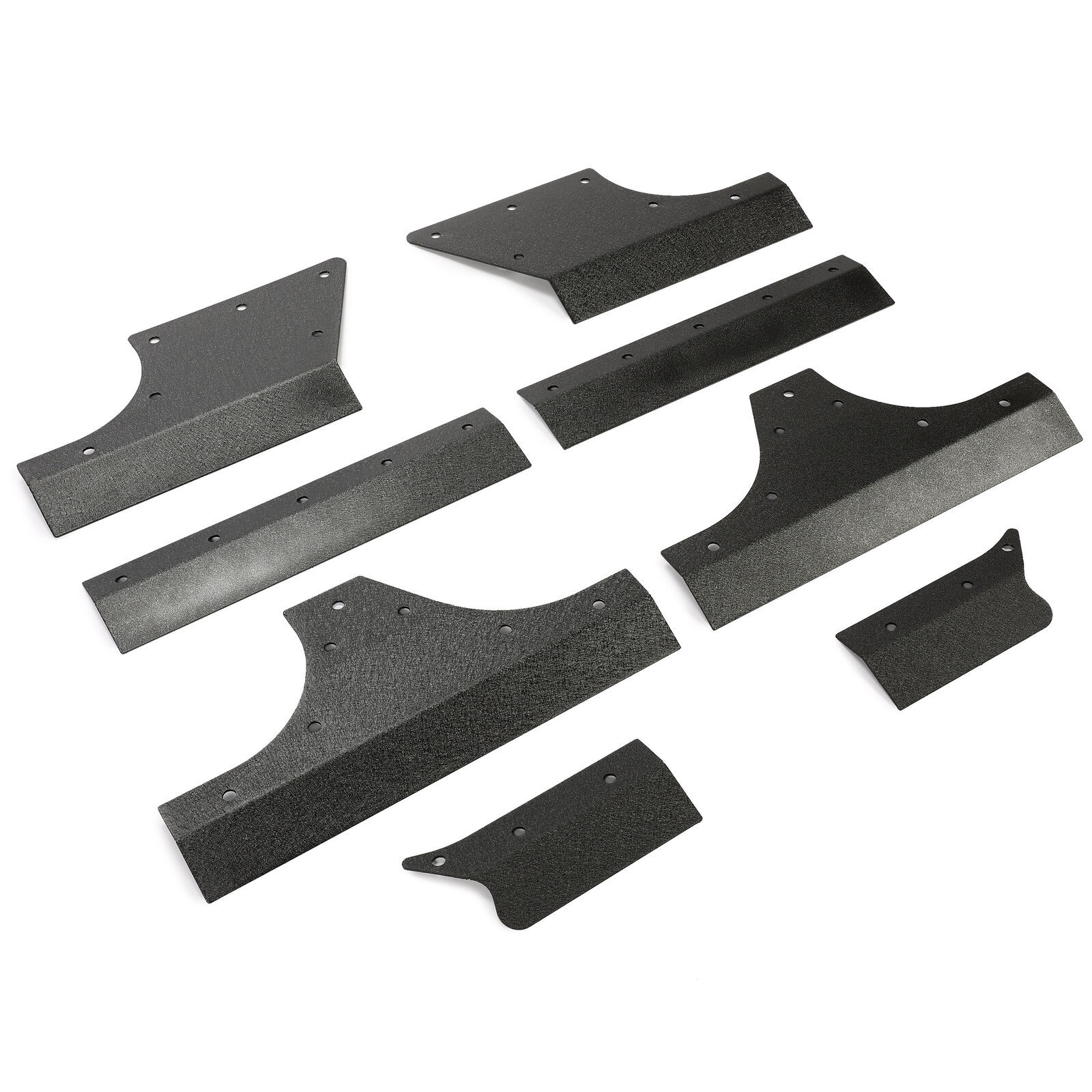 NEW 4 Door Body Armor Cladding Rocker Guards Set For Jeep Wrangler JK JKU 07-18