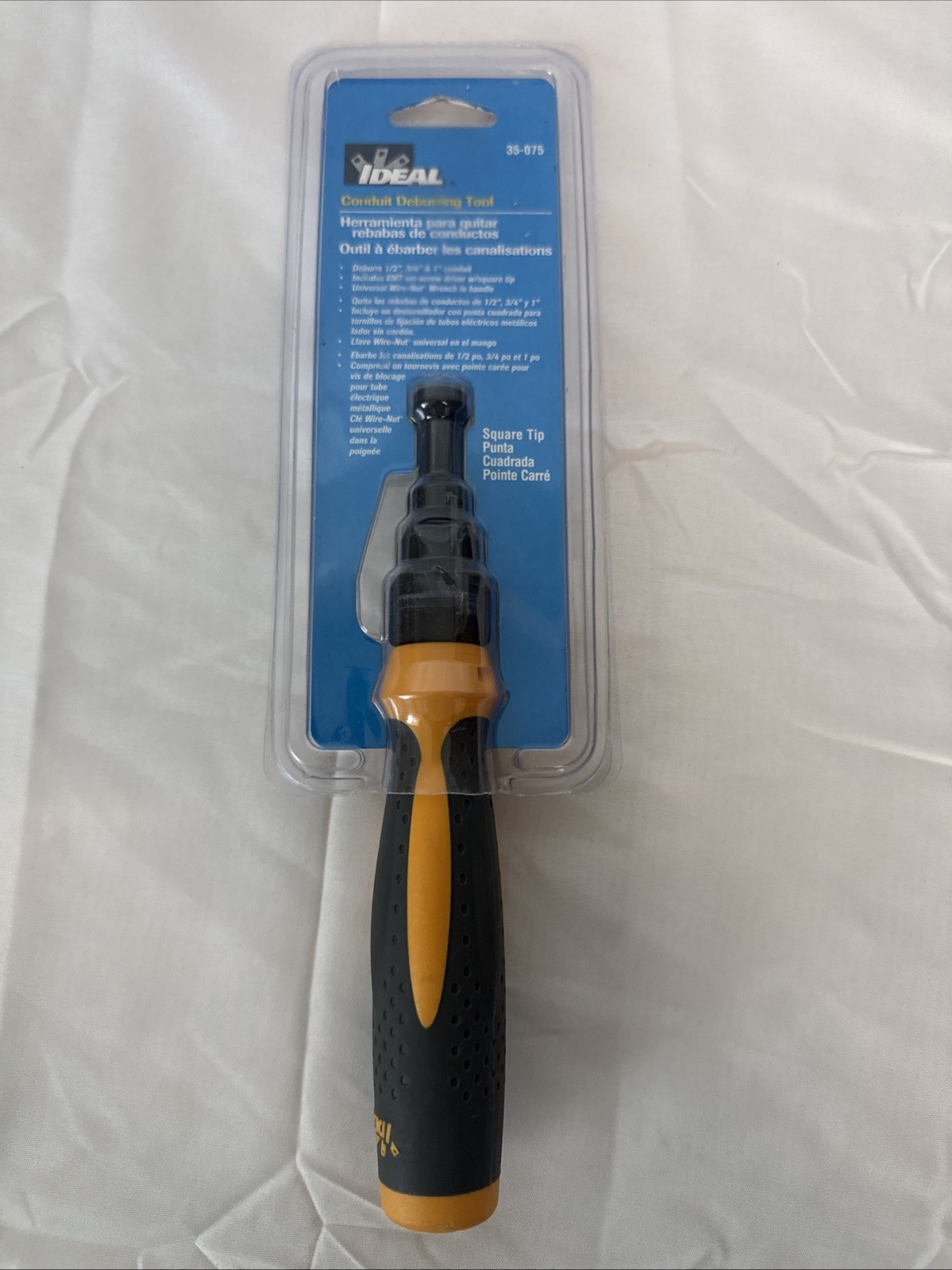 Ideal 35-075 Twist-a-Nut Conduit Deburring Tool w Square Tip 1/2", 3/4", 1" New!