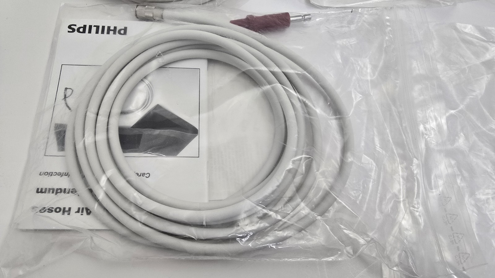 Lot of (5) Philips Adult NIBP BP Air Hose 3.0m 989803209771 New in Bags