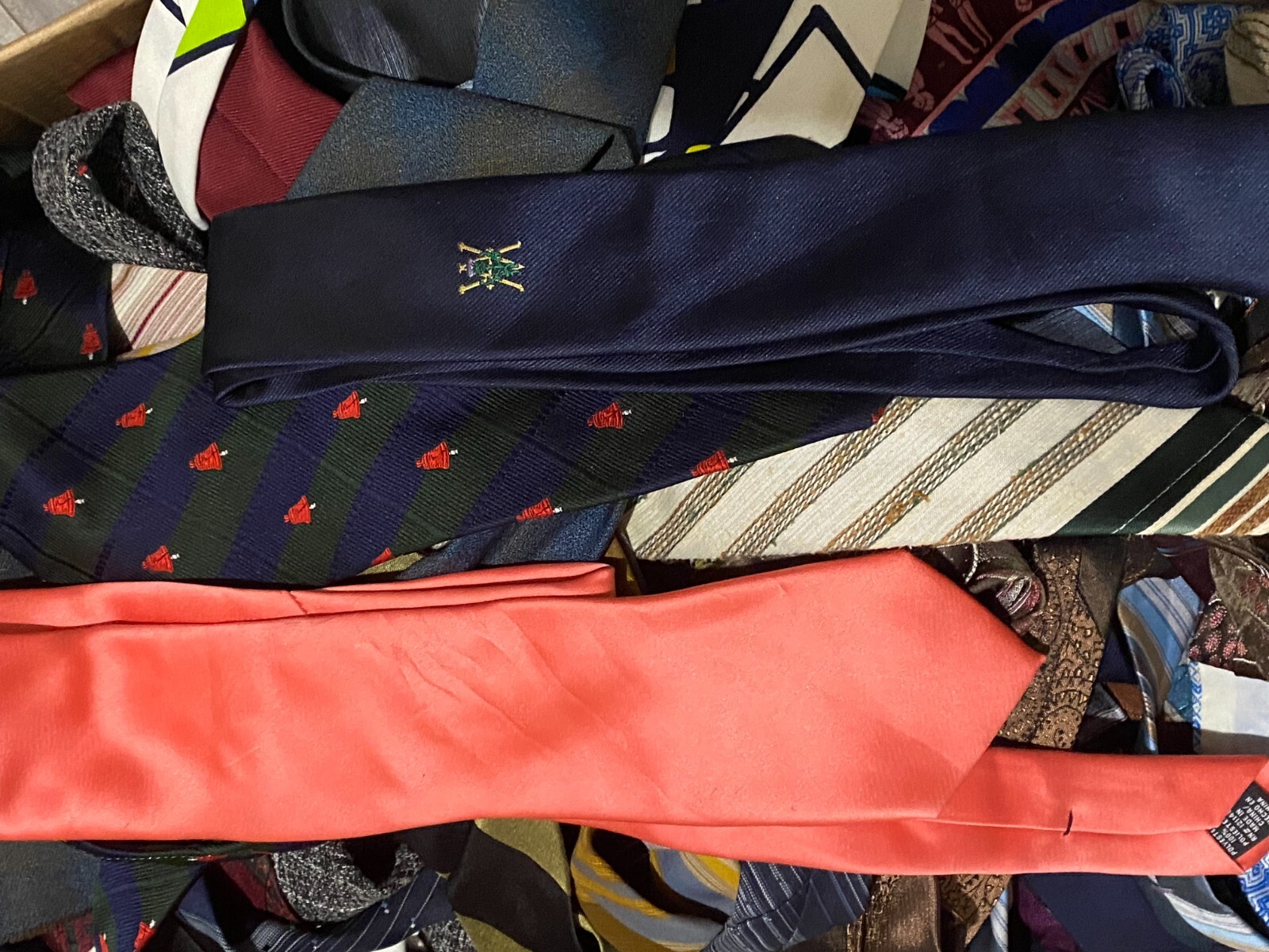 50 Pcs Neckties Lot Mix Wear Quilting Craft Cutter Multicolor Lots