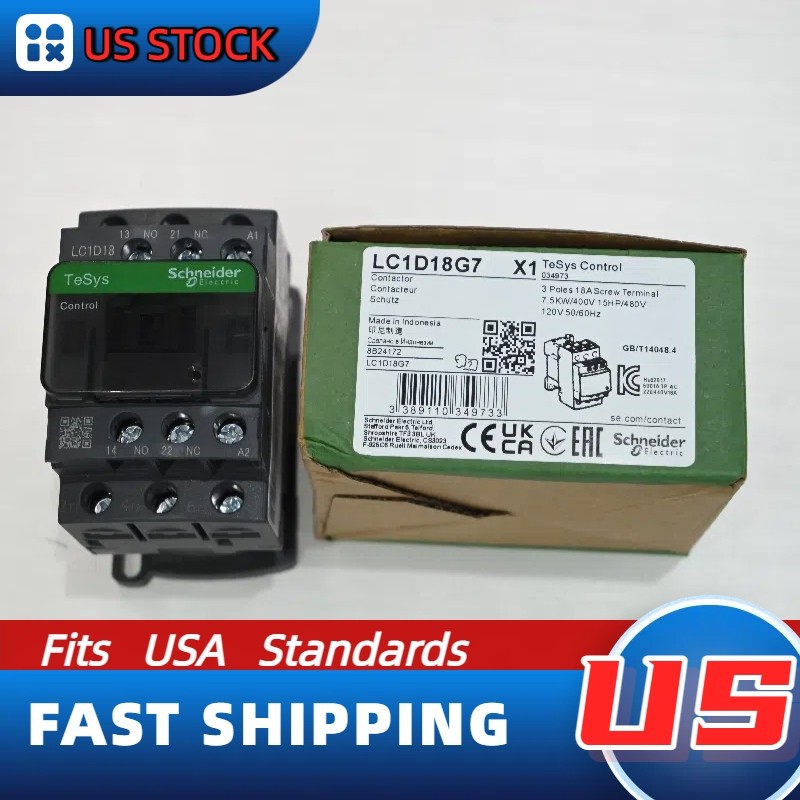1PCS LC1D18G7 LC1D18BD LC1D18M7 Schneider New Contactor US STOCK In Texas