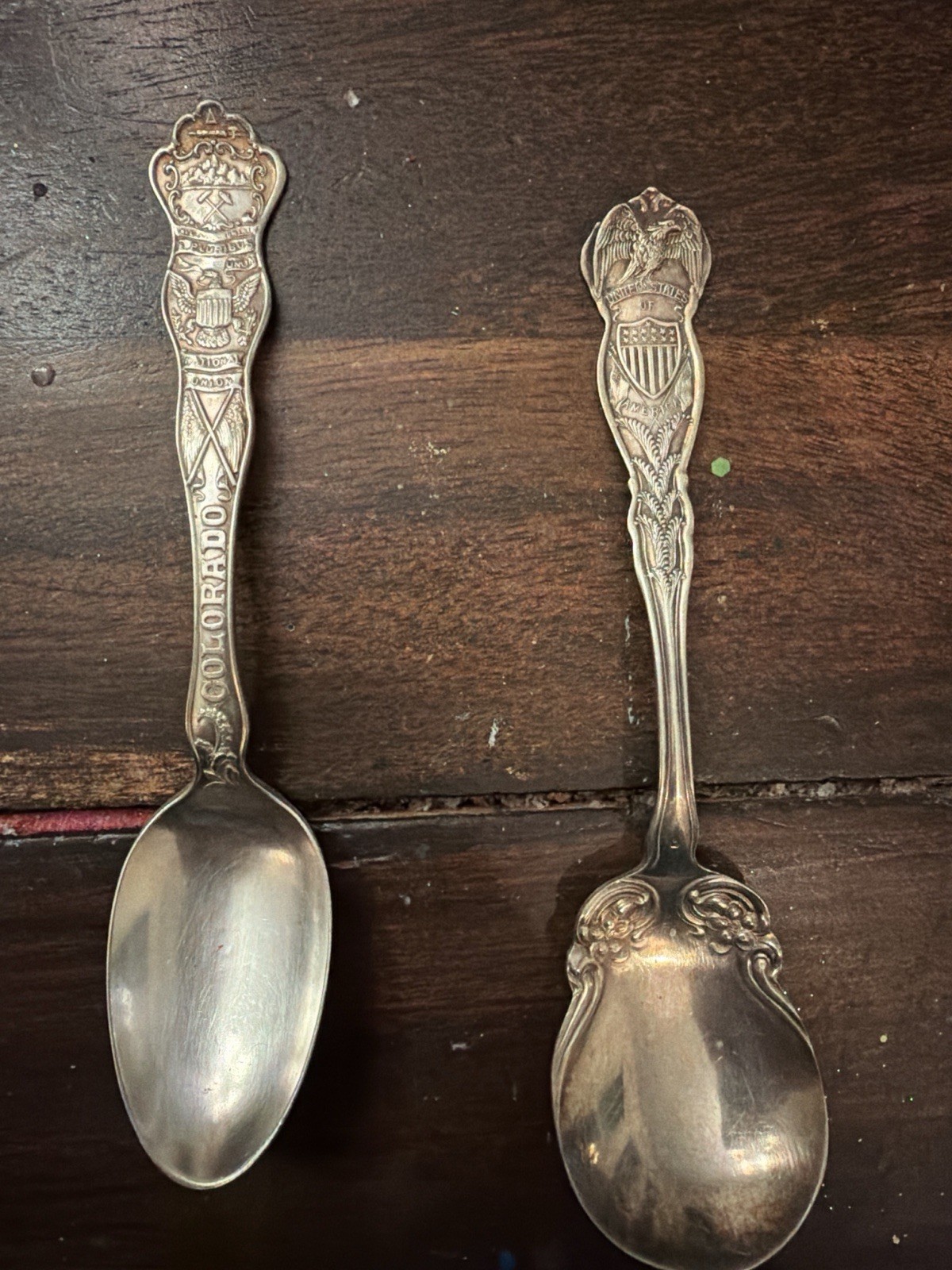 14x Vintage Souvenir Spoons US Collectible 6” Wm Rogers & Son