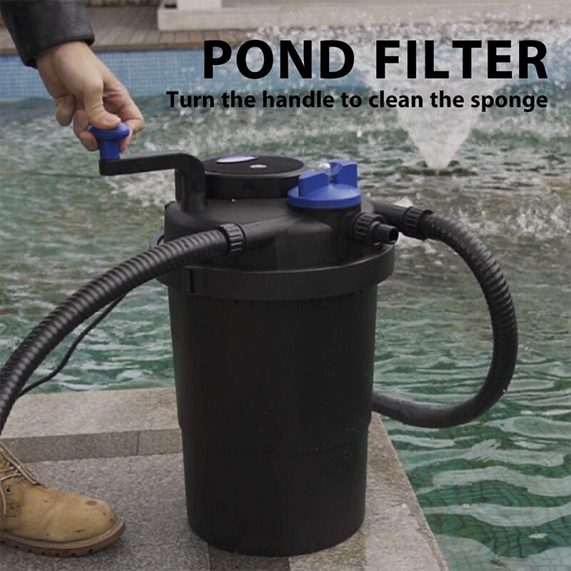 2100 Gal Pond Pressure Bio Filter w/ 13W UV Sterilizer Light Koi Fish ETL Listed