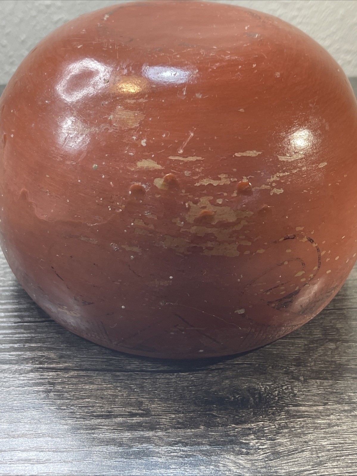 VTG Hopi Native American Hand Painted Vessel Jar Bowl Pottery Unsigned6”x4”tall￼