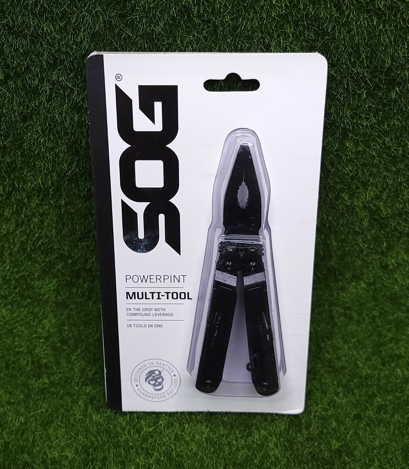SOG Powerpint Black Needlenose Pliers Scissors Knife MultiTool Pliers  PP1002-CP