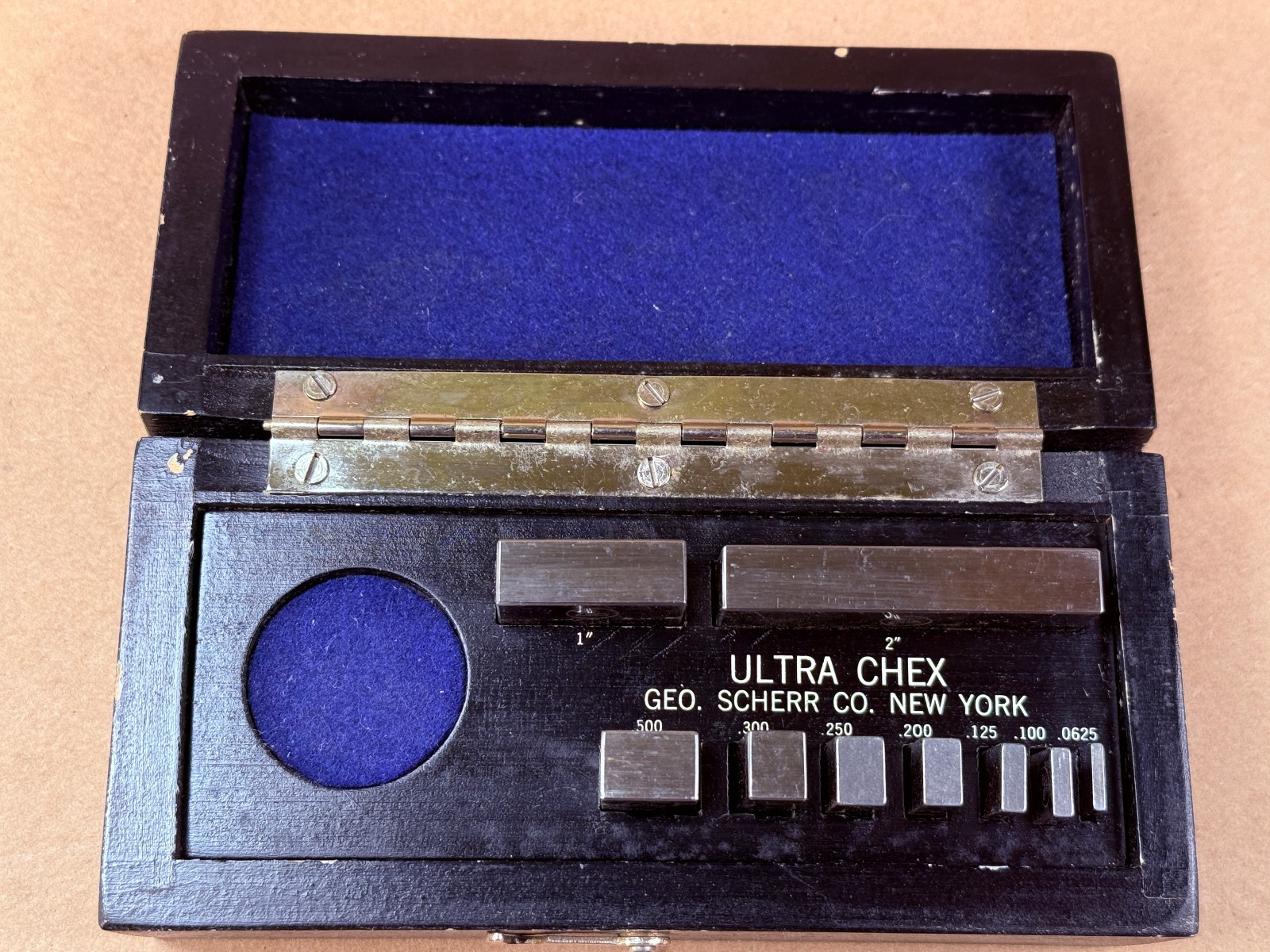Vintage - ULTRA CHEX Gage Block Set Geo SCHERR .0625" - 2" in Case