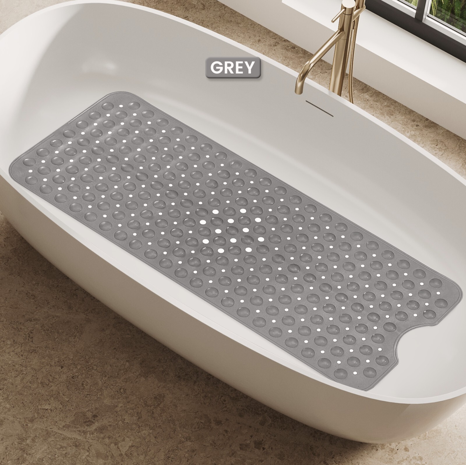 Non Slip Bathtub Mats Suction Cups Washable Bathroom Inside Shower Mat Anti Mold
