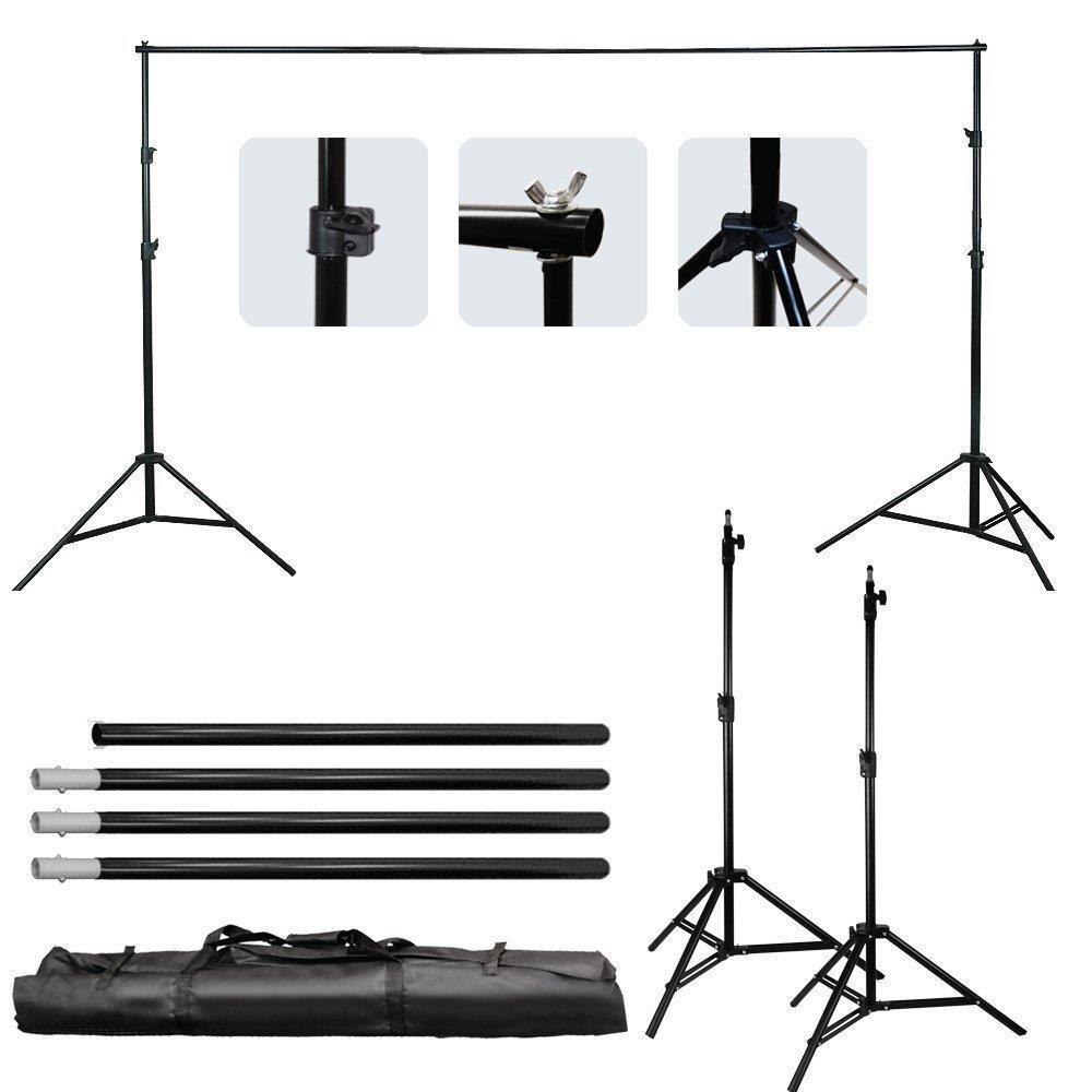 10ft Heavy Duty Photo Video Studio Backdrop Background Support Stand with Bag