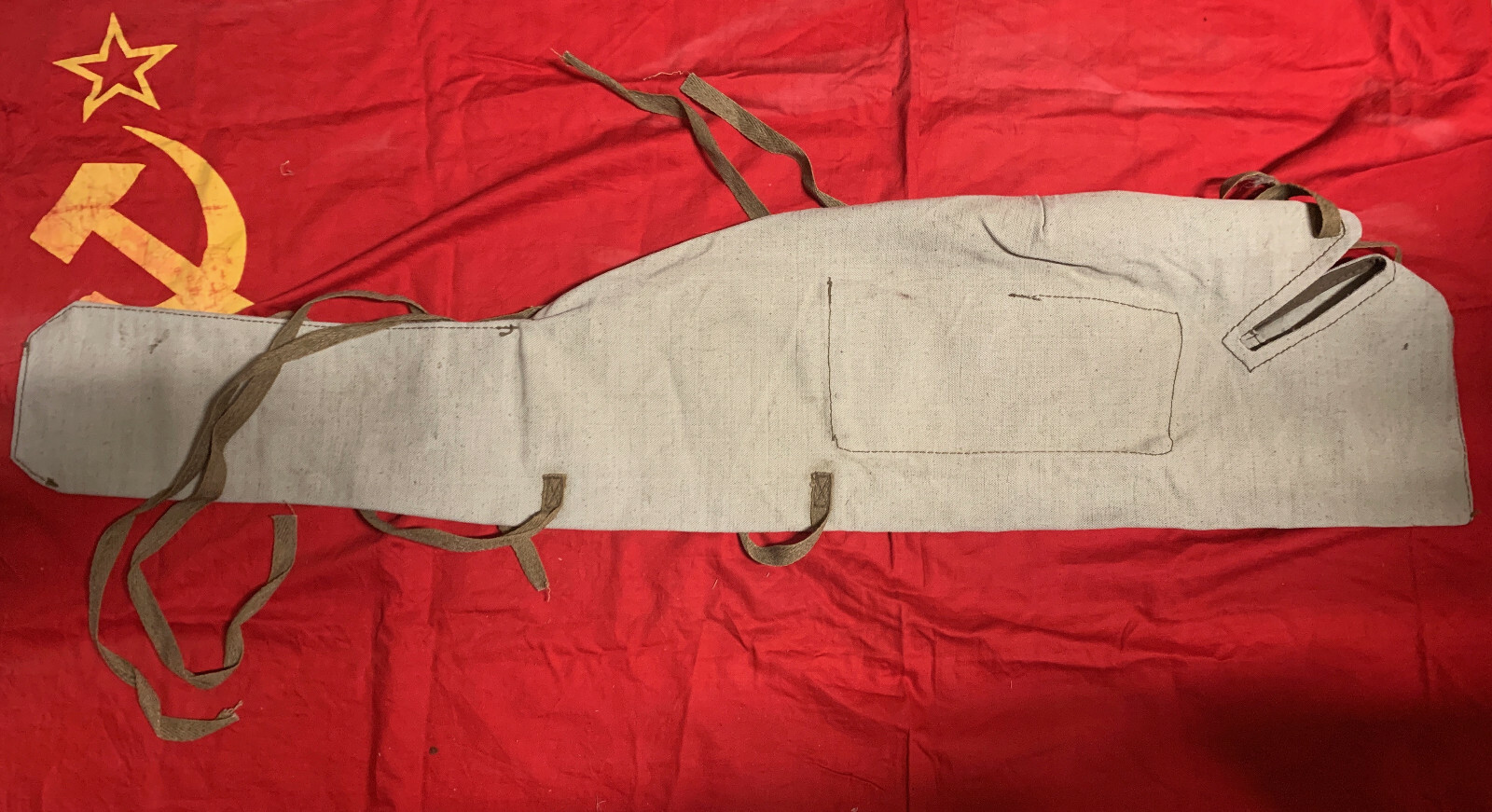 Authentic Russian 41" Drop Case for classic sporting/hunting. Unissued.