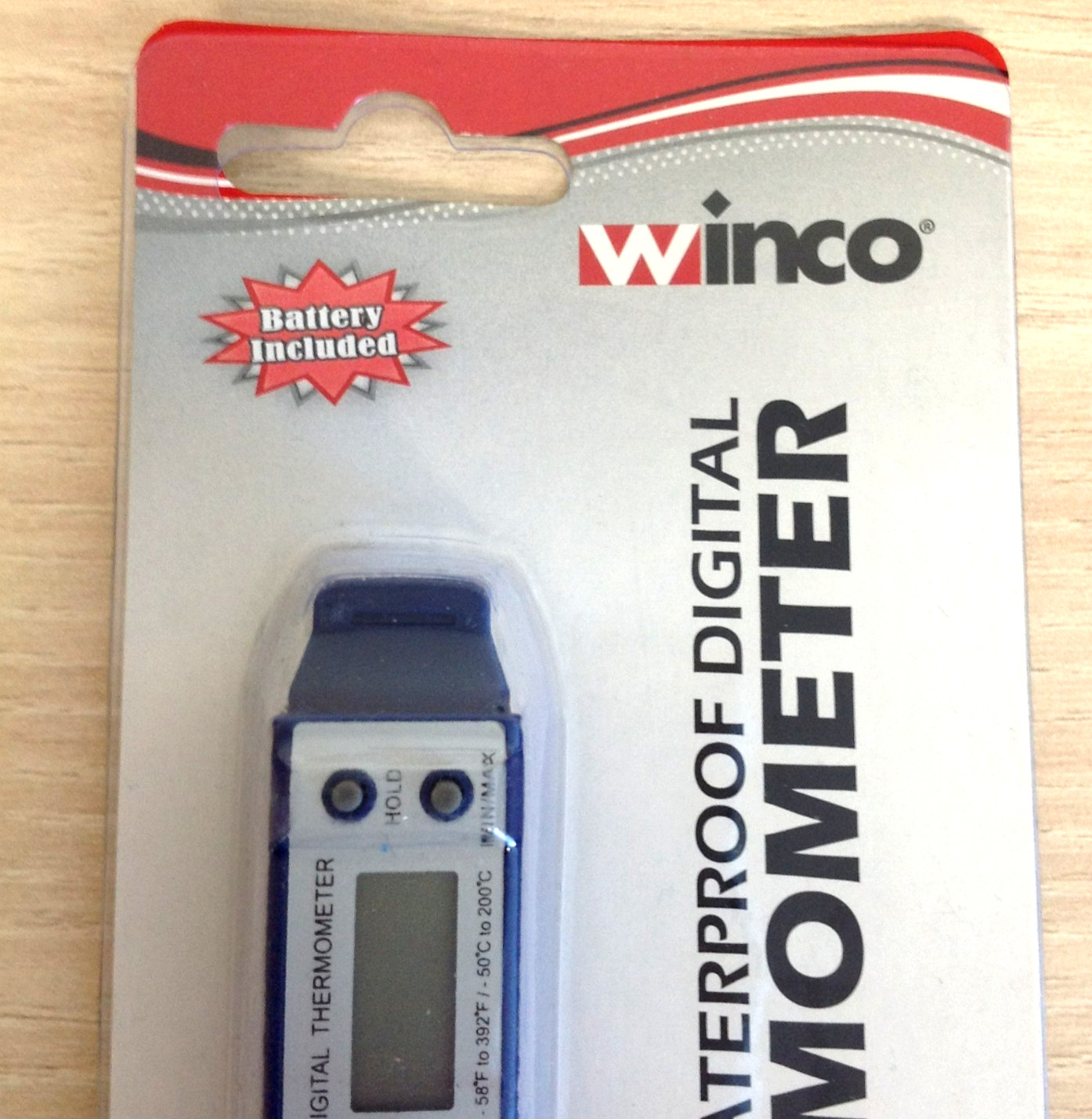 Winco TMT-WD1 Pen Style Digital Thermometer Waterproof Food Service 2.75" Probe