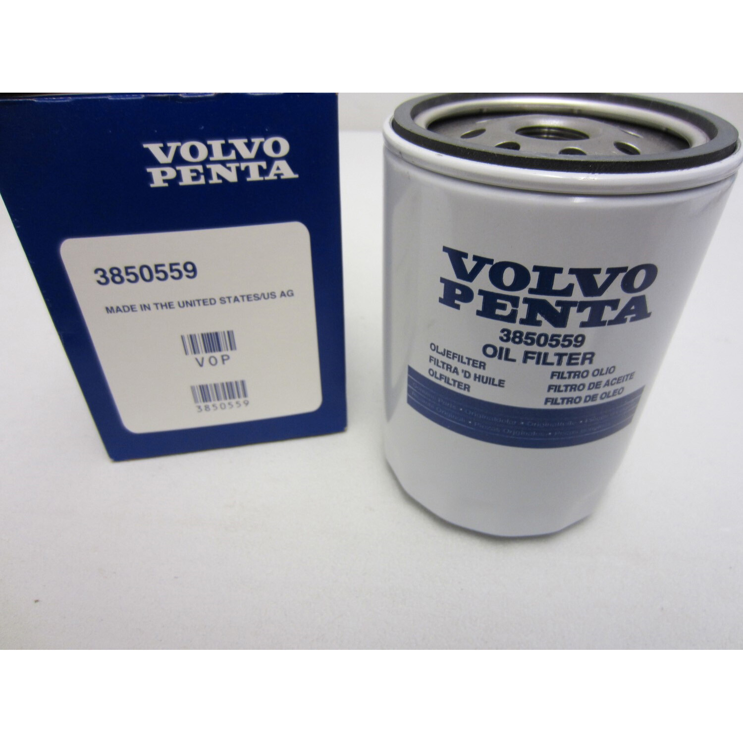Volvo Penta New OEM Remote Oil Filter 3850559 4.3L, 5.0L, 5.7L, 7.4L, 8.2L