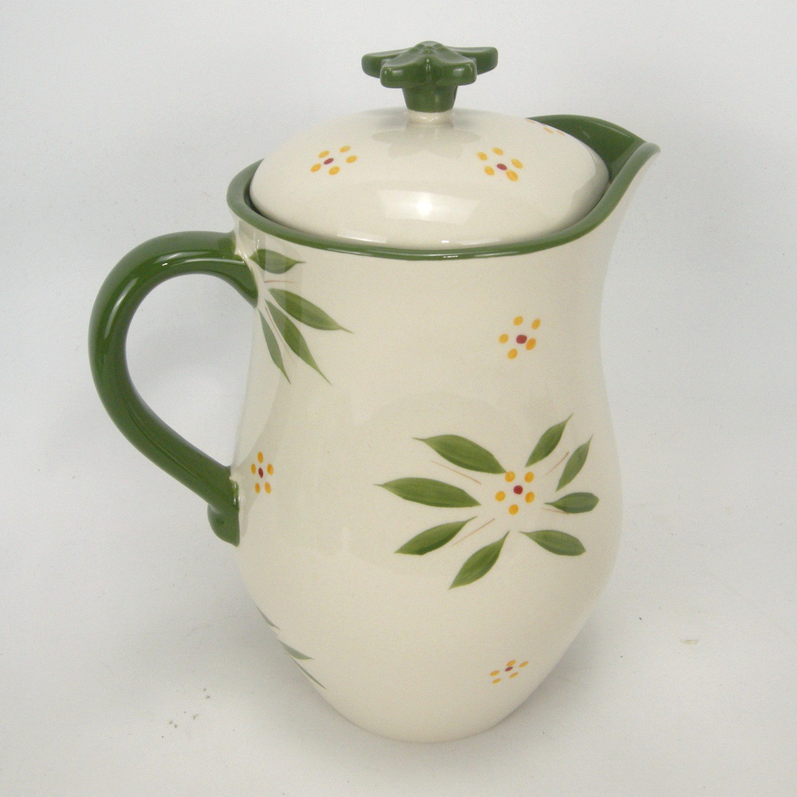 Temptations by Tara 2 Qt Pitcher Old World Green with Lid KFI-XNG-89328