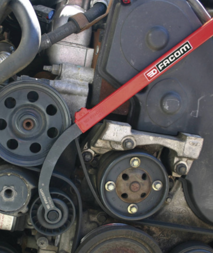 New FACOM Belt-tensioner nut wrenches, 5 pc set, 13 - 19 mm Wrenches + Handle