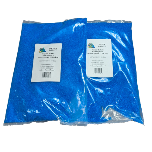 Copper Sulfate Crystals 45lb Bag (SMALL CRYSTAL)
