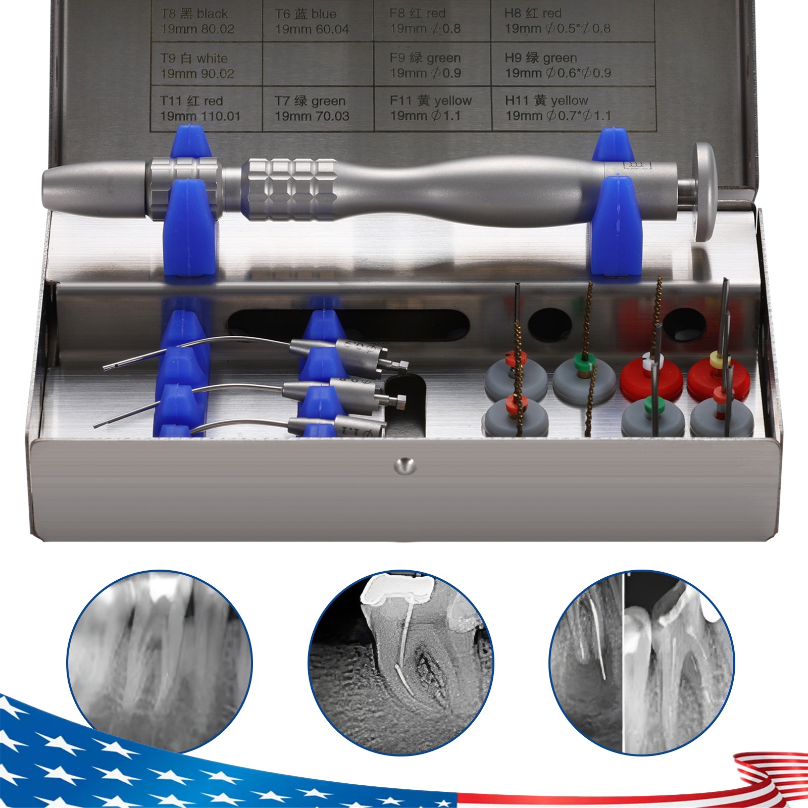 Dental Broken File Extractor Endodontic Removal System Kit Root Canal