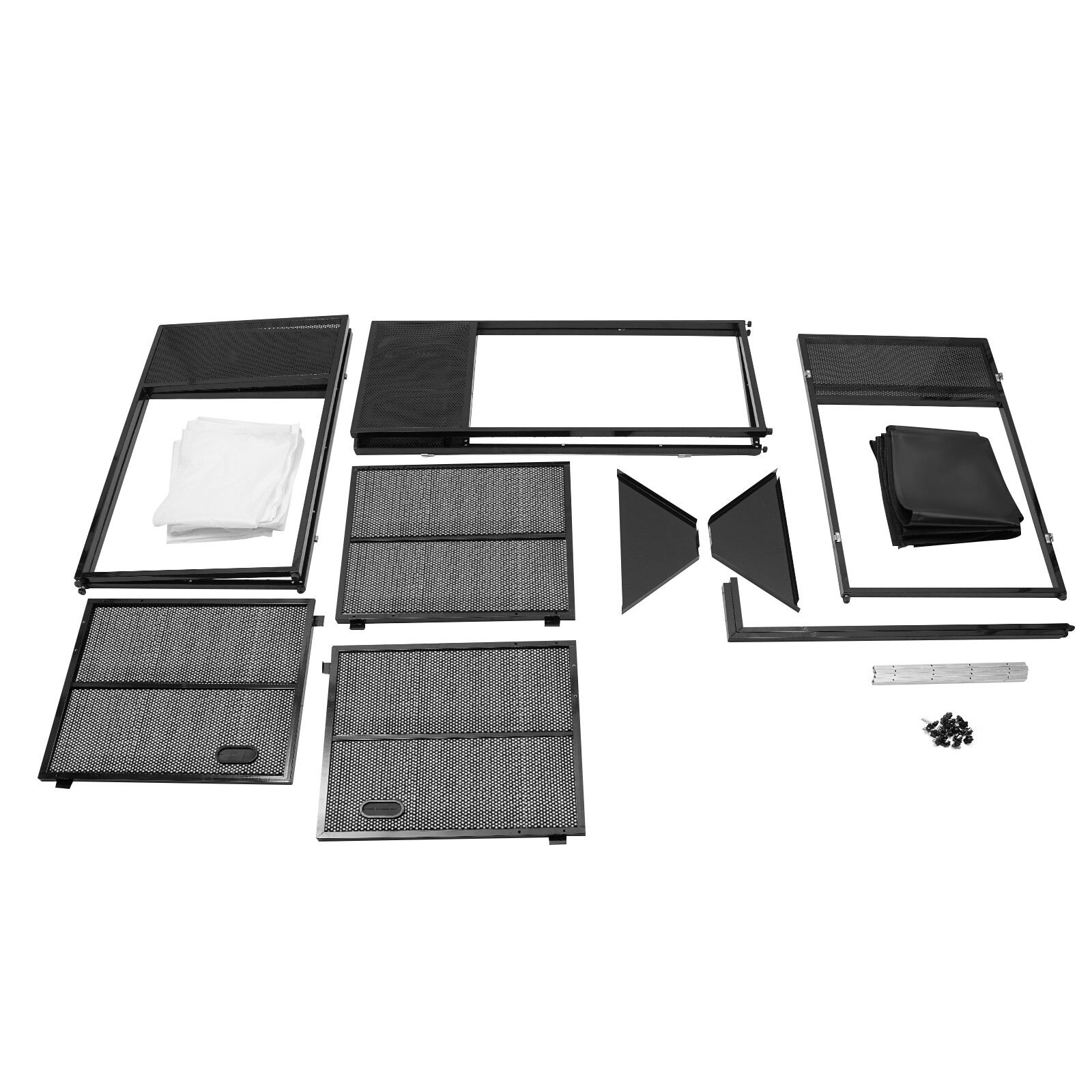 Black DJ Booth Stand With Carrying Bag Modern DJ Booth Table Foldable DJ Stand