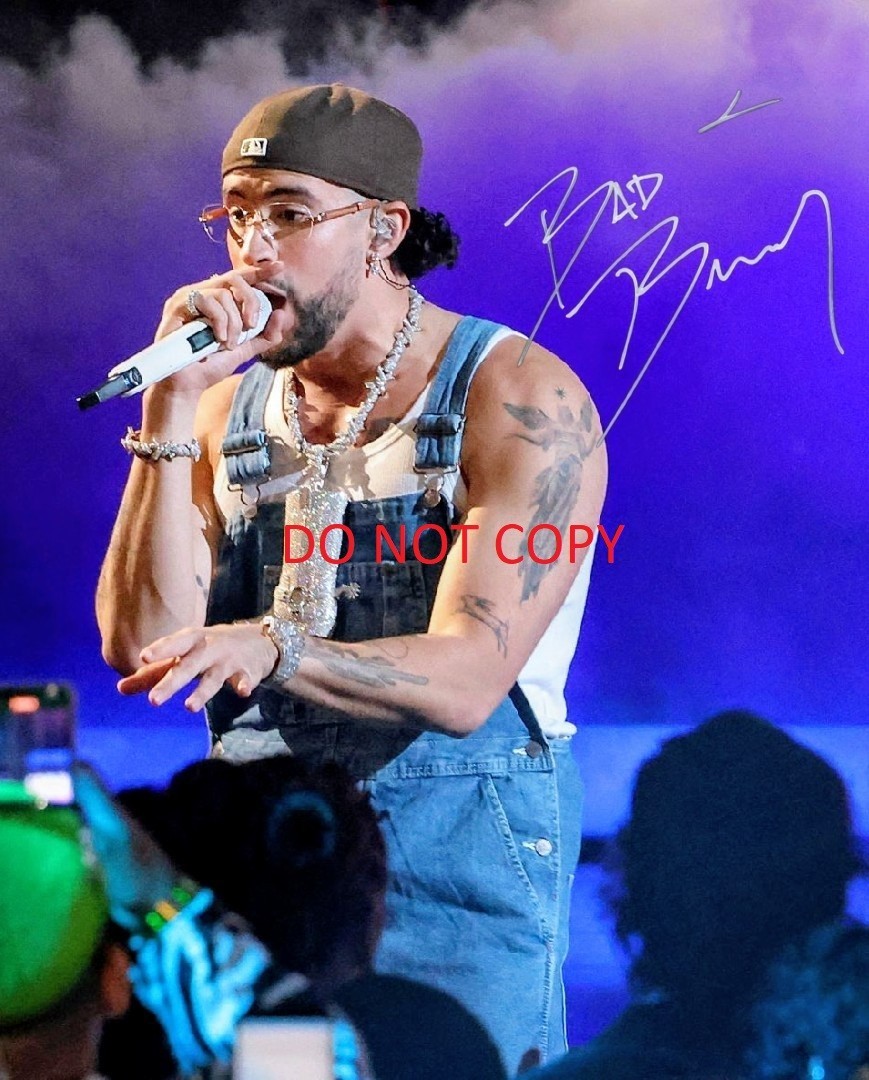 BAD BUNNY Signed Autographed 8x10 Reprint Photo #2 !!