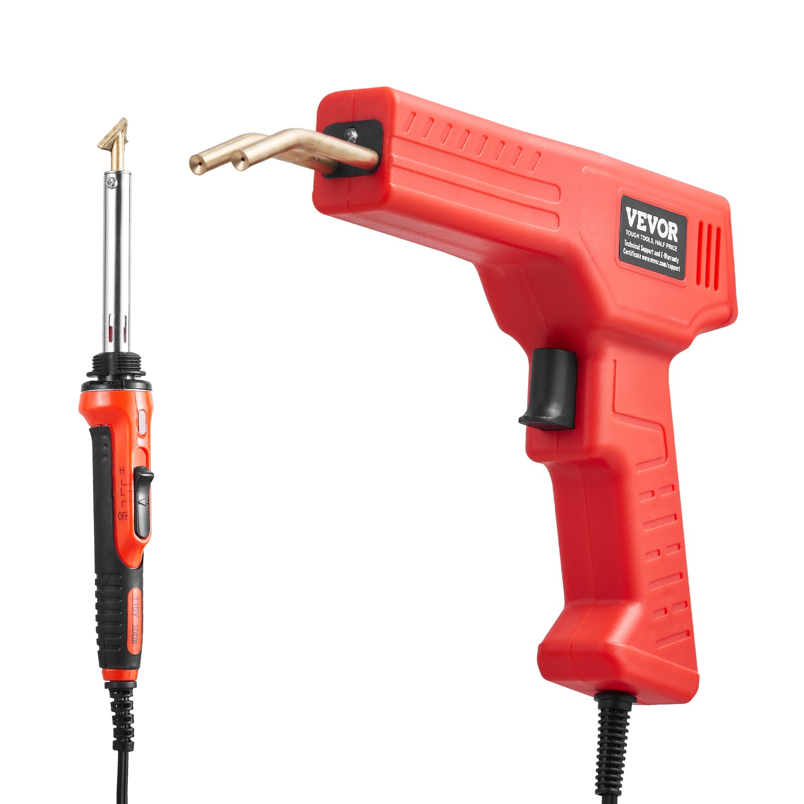 VEVOR Plastic Welder Kit 100W Plastic Welder Gun and Iron 1000 Staples&60 Rods