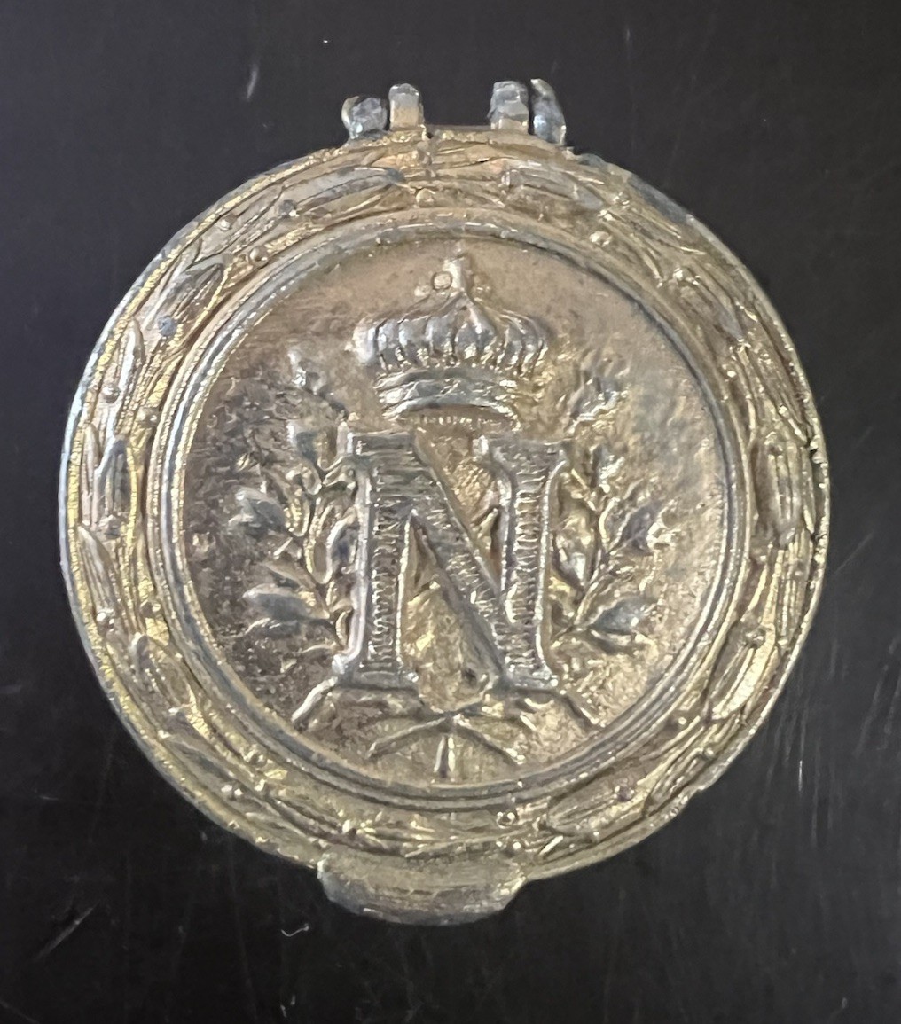C. 1840 Napoleonic Commemorative Pewter Snuff/Pill Box - Napoleon at St. Helena