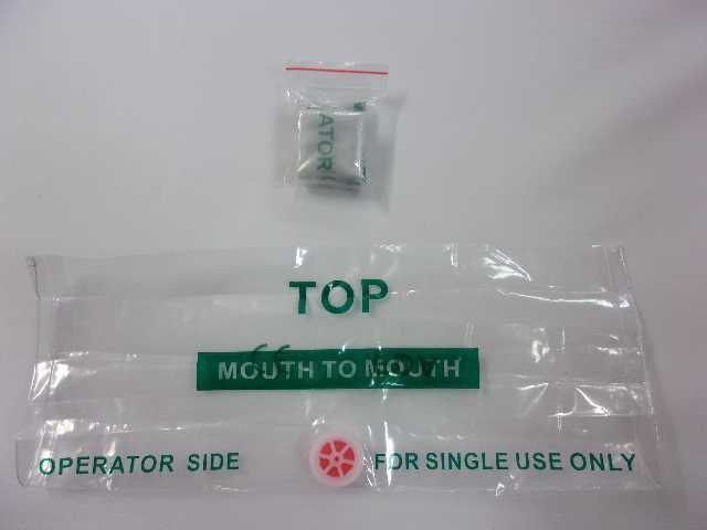 5 Pack CPR Keychain Face Mask Refills Pocket