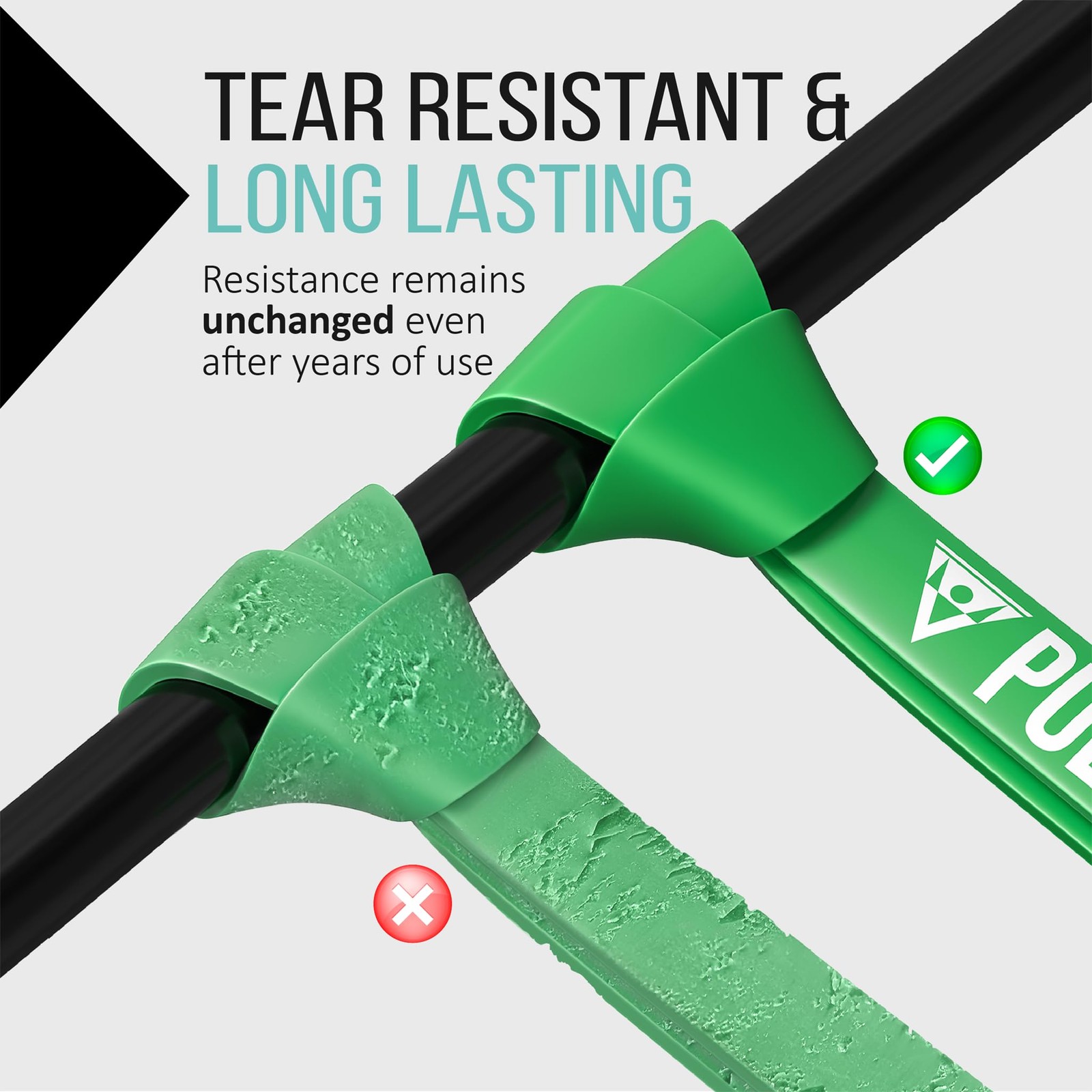 Fitness Bands, Resistance Bands with Bag and Free Exercise Instructions (Engl...