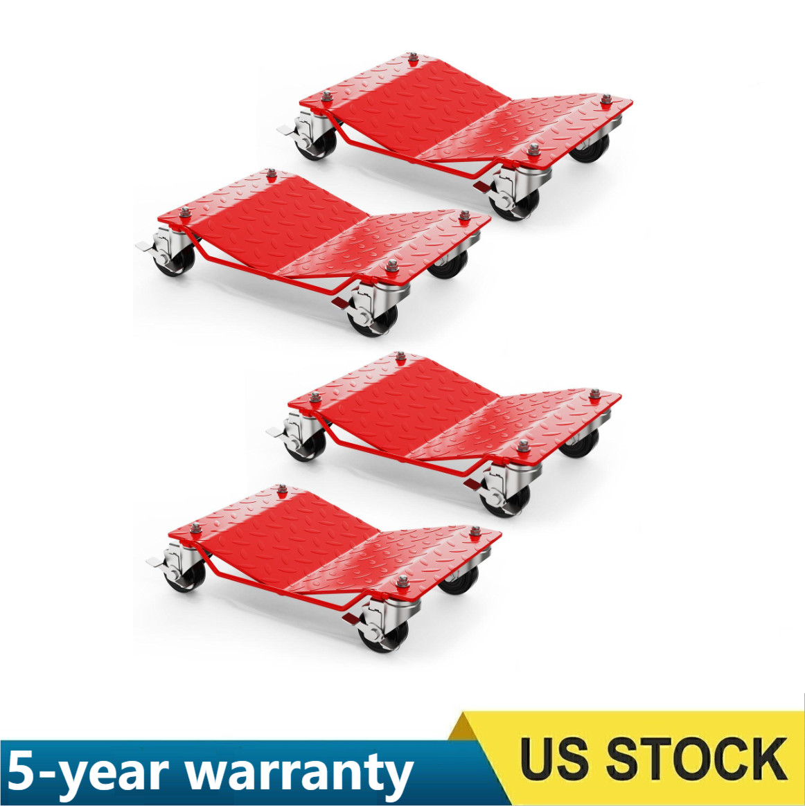 Car Dolly Wheel Tire Dolly 4PCS Heavy Duty Skate Auto Repair Moving Dolly 6000LB