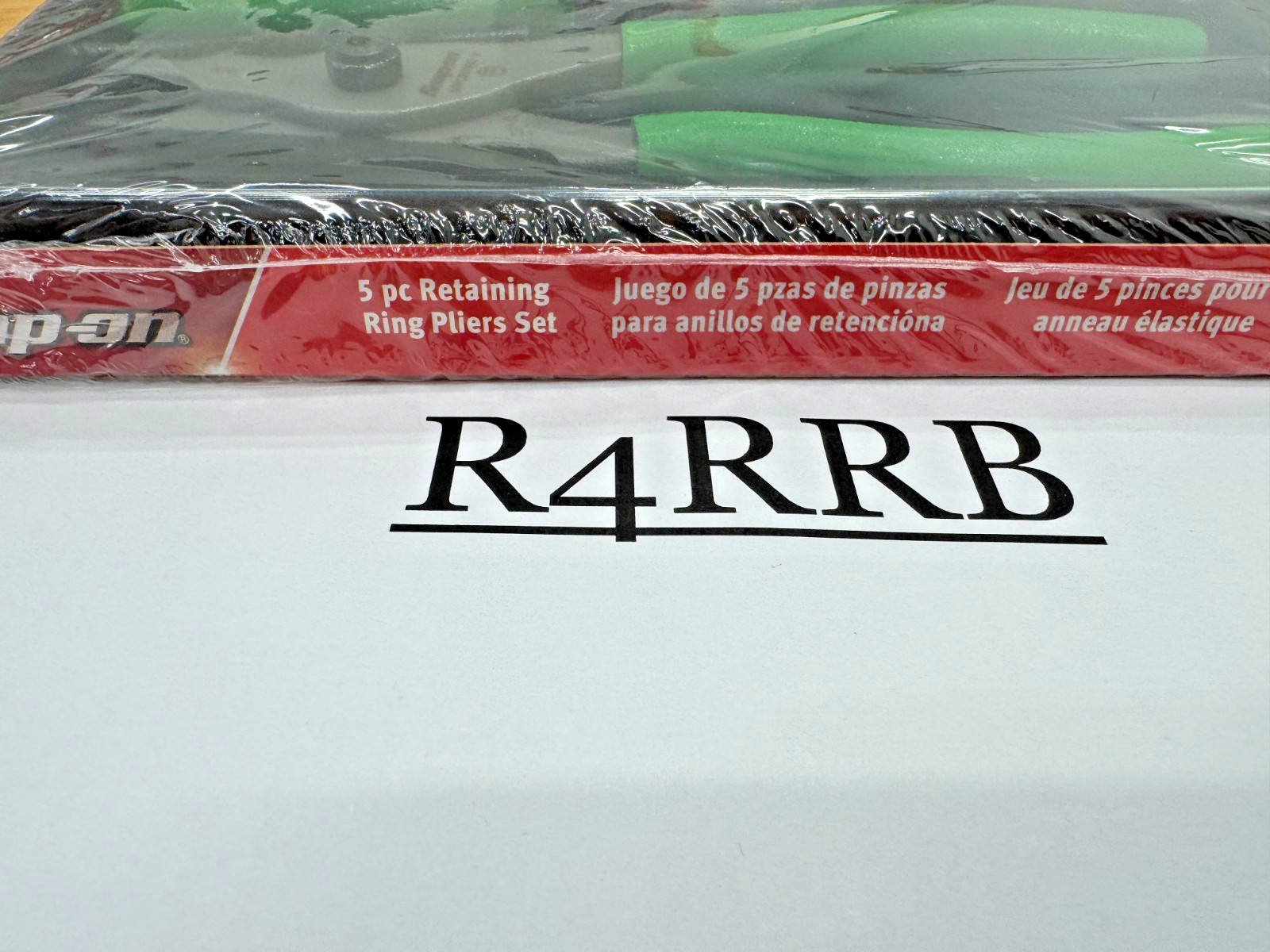 Snap-on Tools USA NEW GREEN 5pc Quick Release Snap Ring Pliers Set SRPCR105G