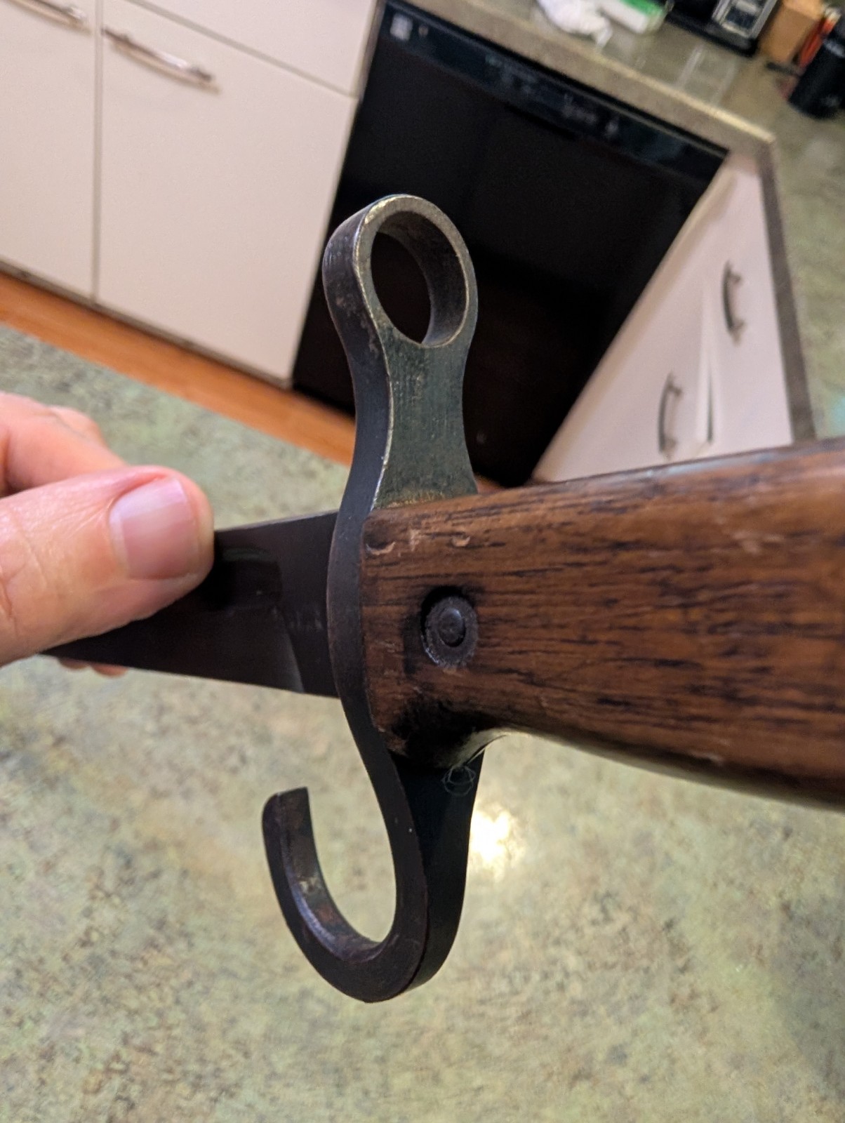 Vintage Japanese WWII Arisaka Model 30 Bayonet with Original Scabbard