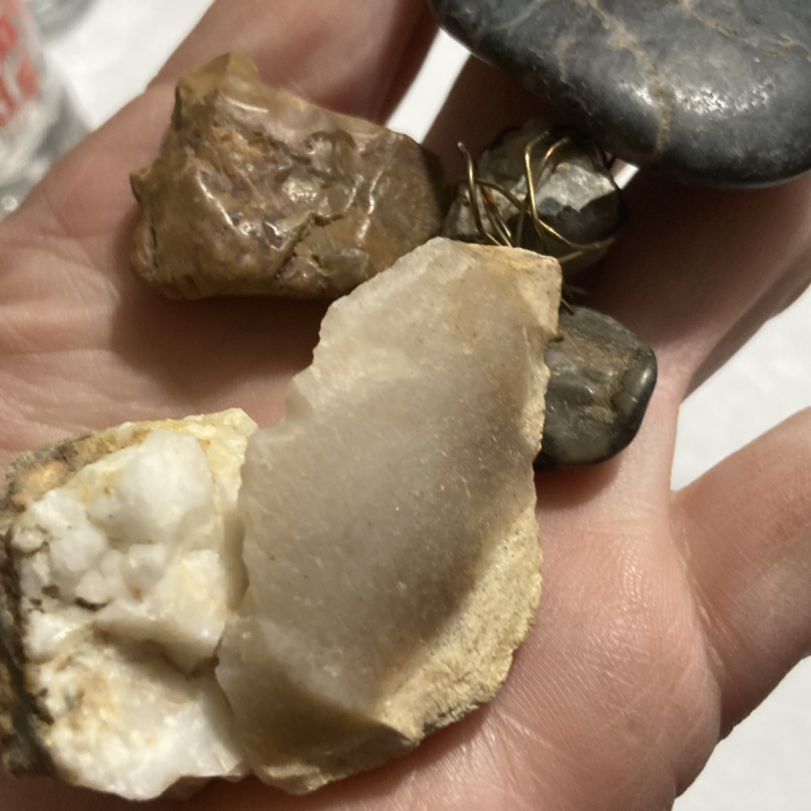 Assorted Rocks Minerals Lot with Garden of the Gods Colorado Mug or Shot Glasses