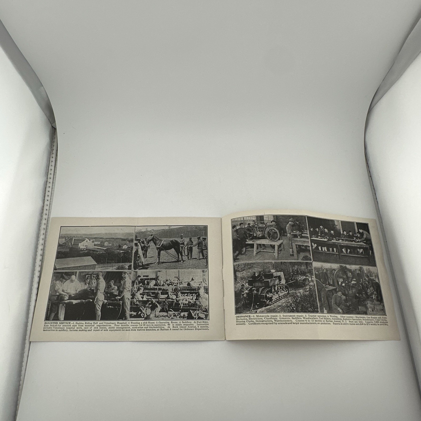 Vintage WWI US Army Propaganda Booklet Recruiting Brochure WW1 Learn Serve