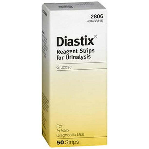 Diastix Reagent Strips Urinalysis Glucose Test Diagnostic Use 50 Count