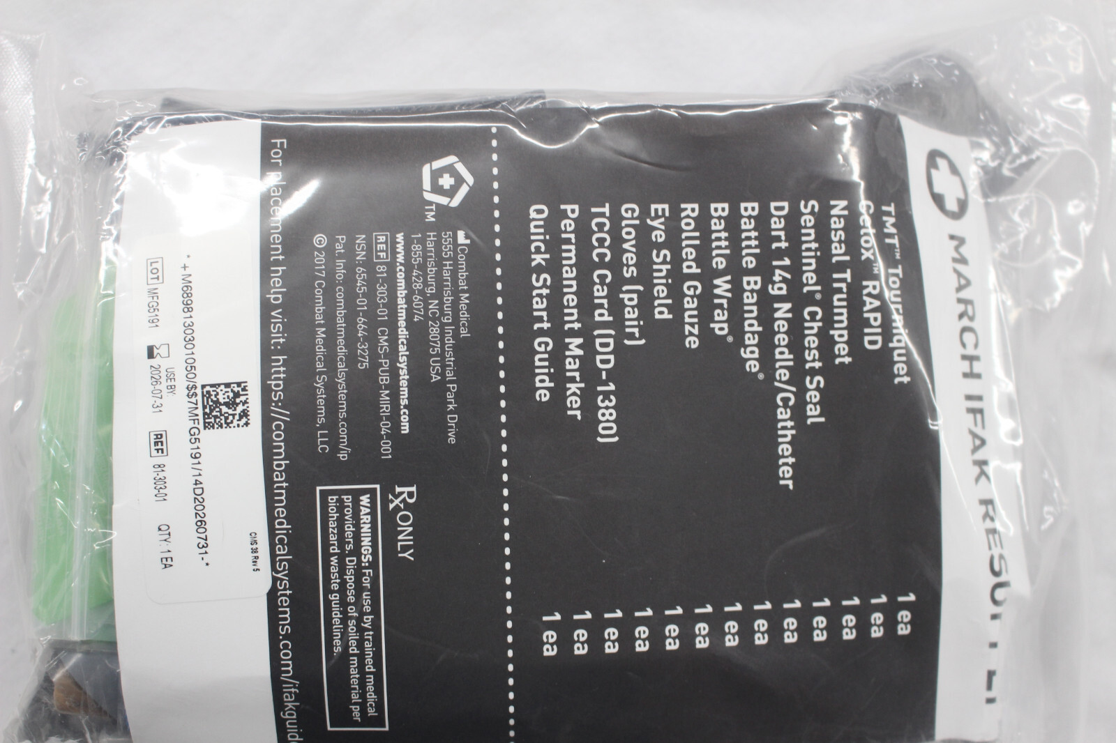 MARCH IFAK RESUPPLY KIT REFILL KIT DATED 2026