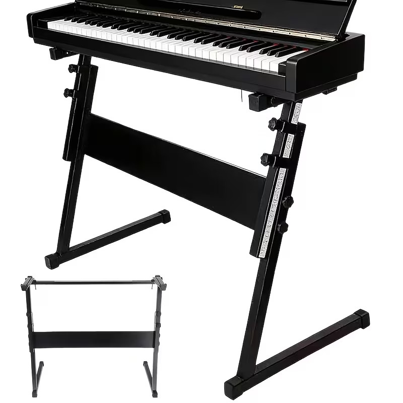 Adjust Height Sturdy Z-Stand Electronic Keyboard Stand Compatible for 61~88 Keys