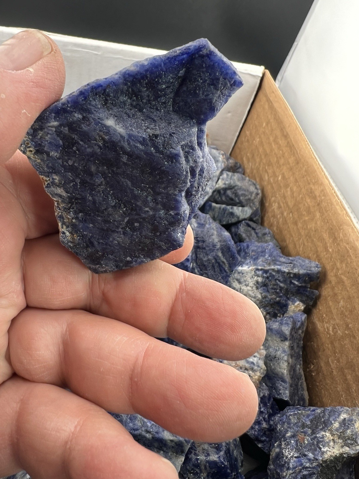 Rough Blue-Violet Sodalite Lapidary Grade or as Display 1 pound+