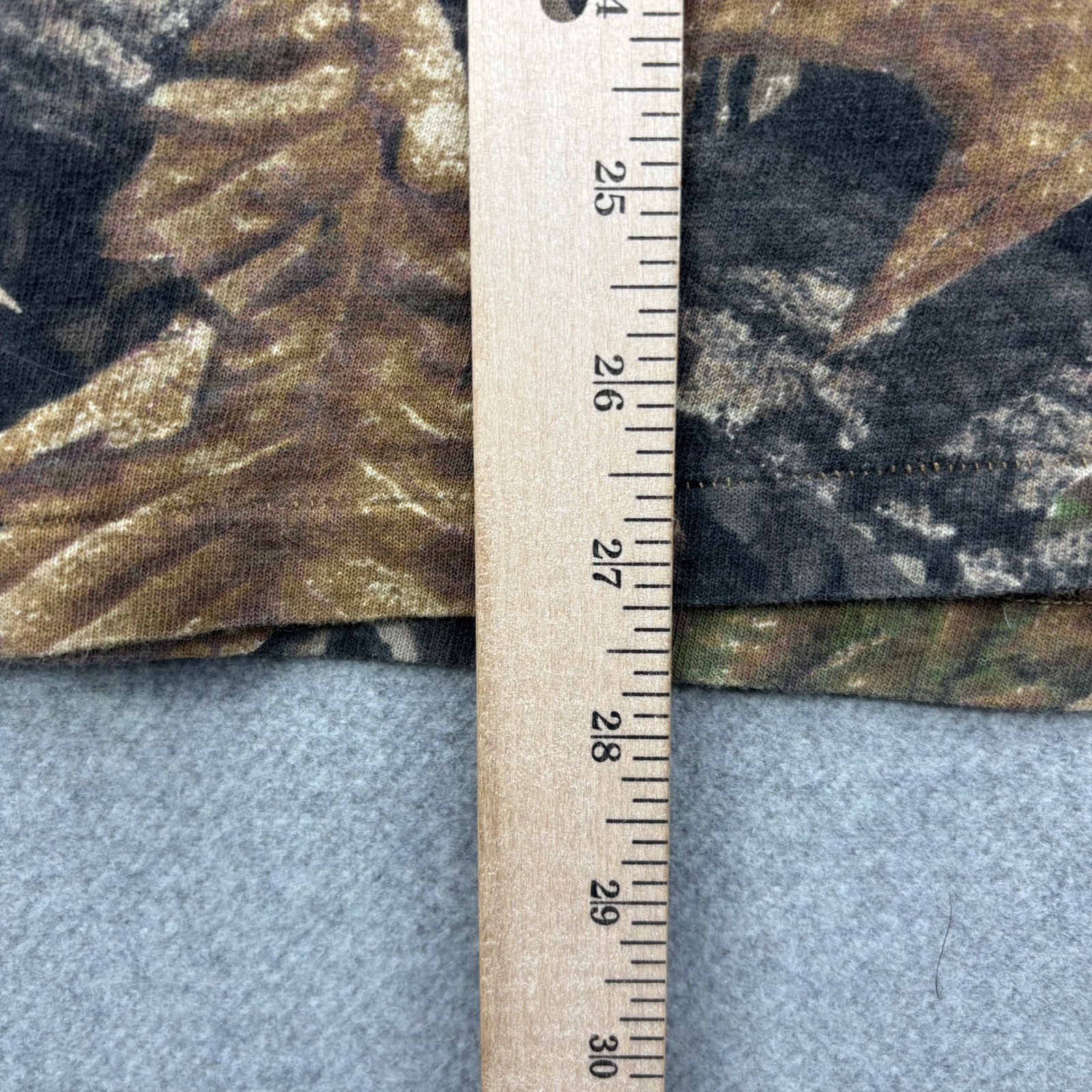 VTG 90s Mossy Oak Camo Long Sleeve Shirt Mens L Forest Floor USA Single Stitch