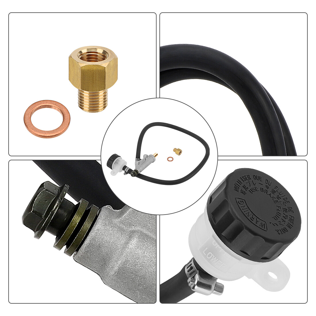 Rear Brake Caliper &Master Cylinder &Hose Line for Polaris Sportsman 600 700 800