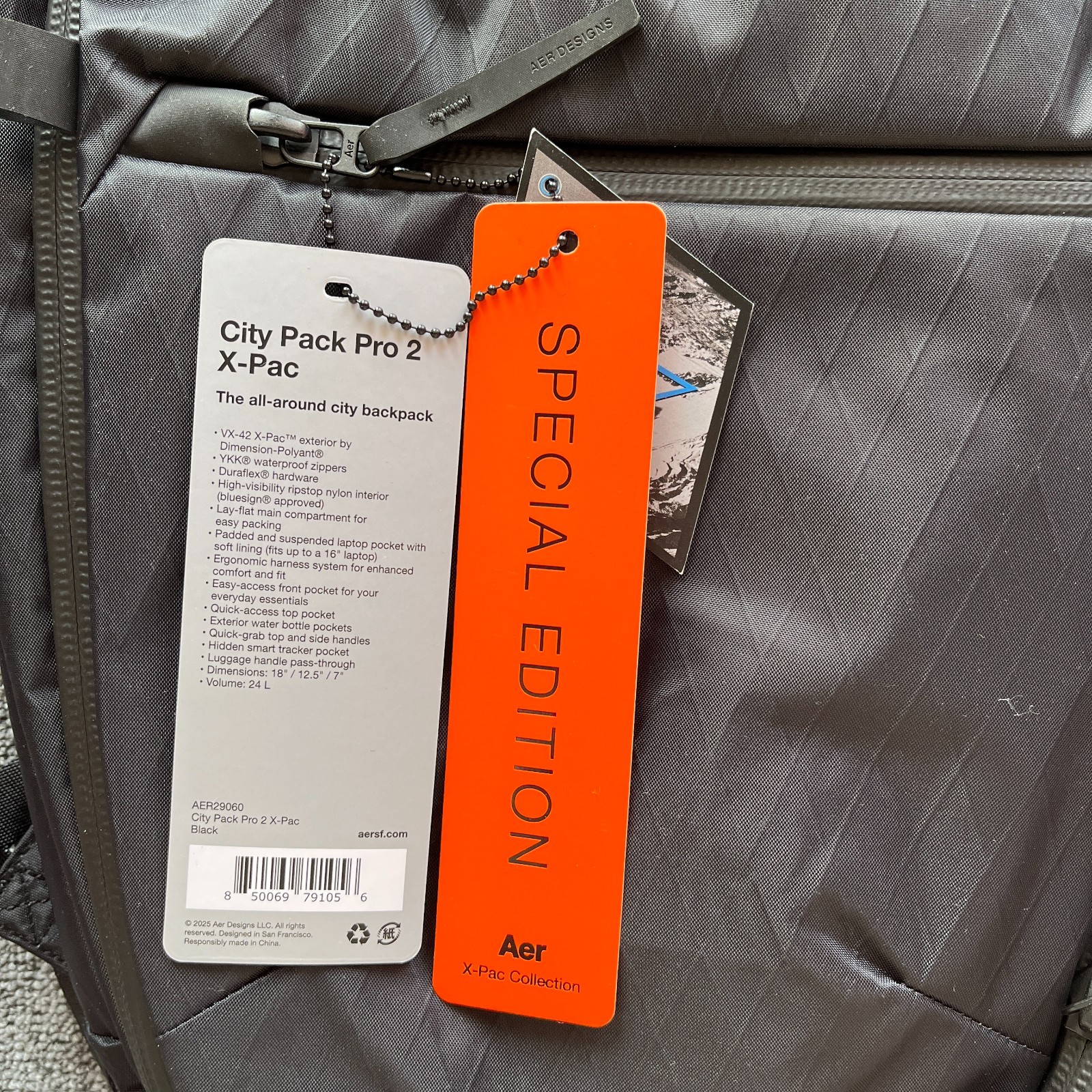 Aer City Pack Pro 2 X-Pac (24L) | Lay-Flat Laptop Backpack | Waterproof Zippers