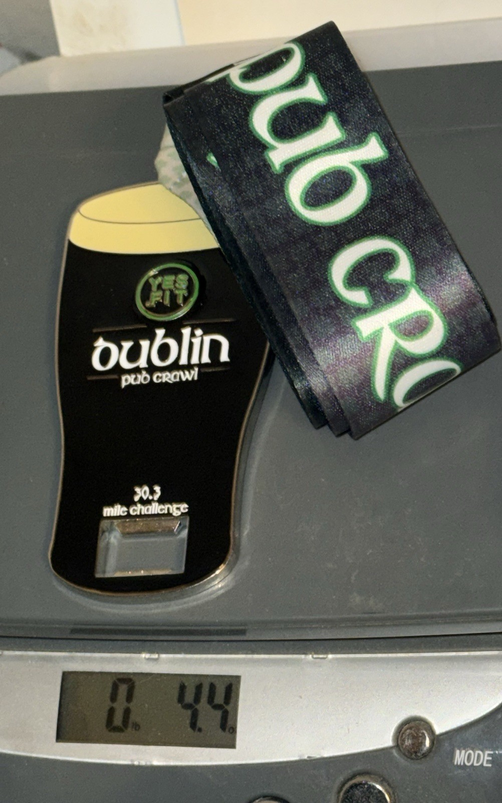 Yes.Fit Dublin Pub Crawl Medal beer drinker Bottle Opener Running Walking