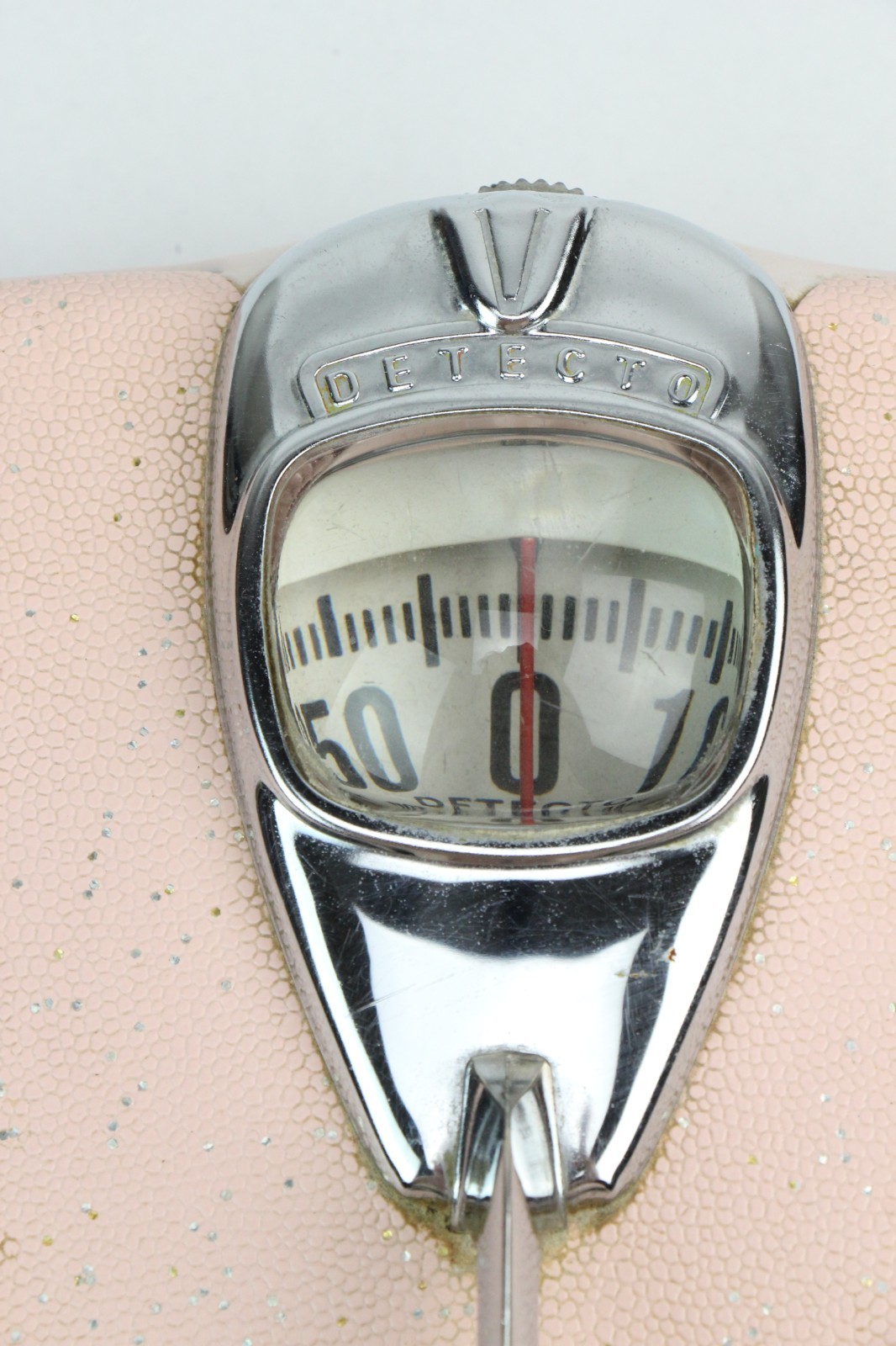 VINTAGE MID CENTURY MODERN DETECTO BATHROOM SCALE PINK MCM HOME DECOR ATOMIC