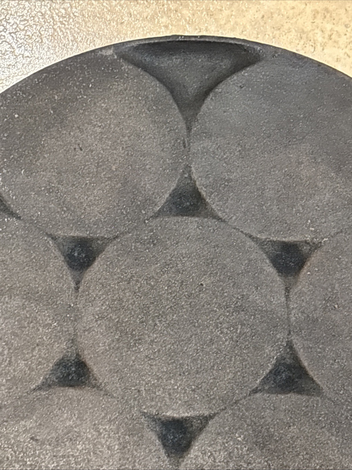 Vintage Unbranded Cast Iron Pancake Plett Pan - Marked Made In USA