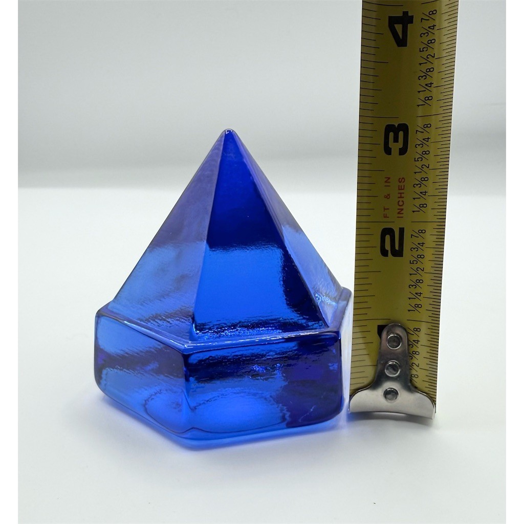 Cobalt Blue Ship Deck Prism Glass Hexagon Nautical Sailing Decor
