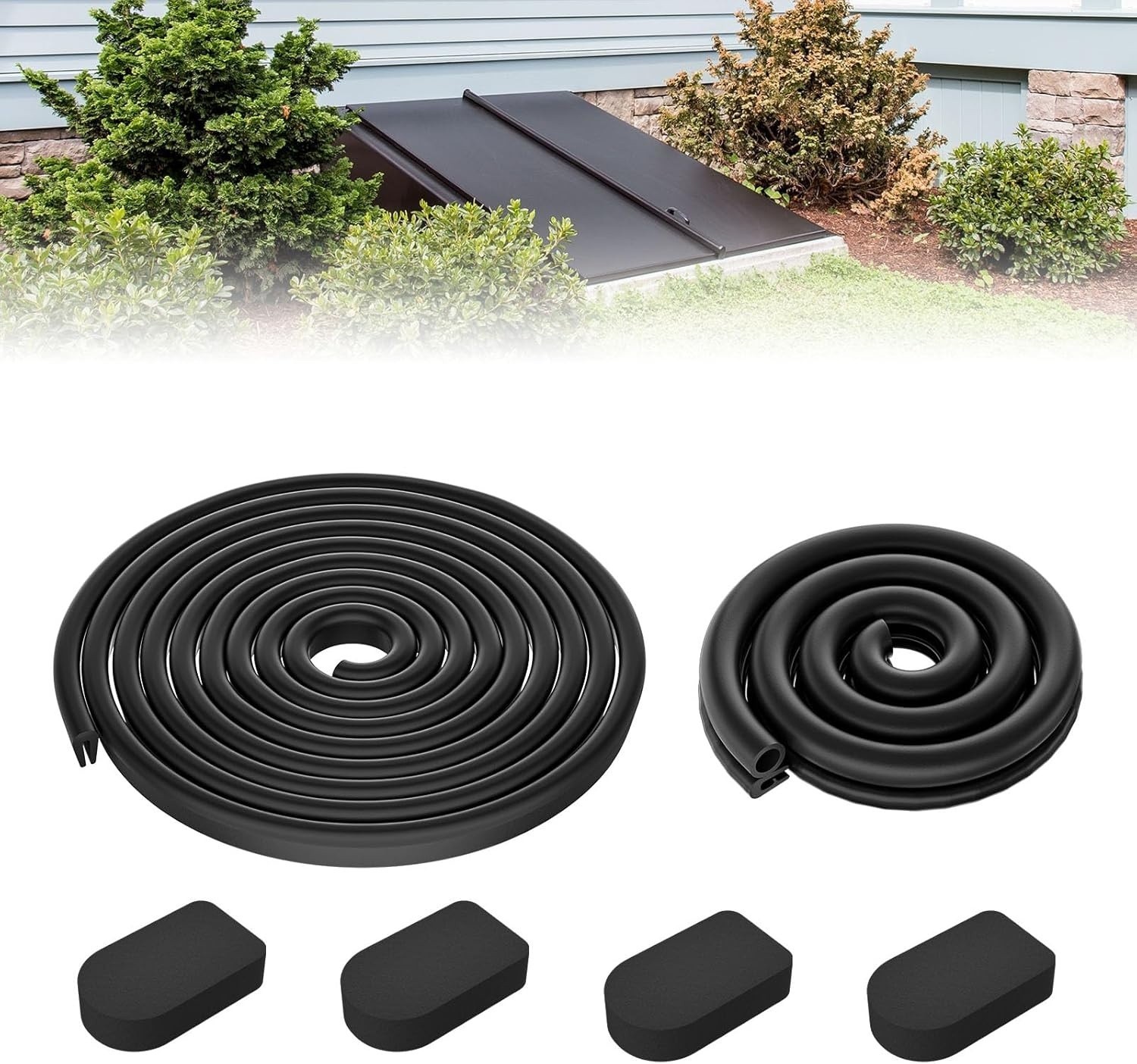Replacement for Bilco Basement Door WeatherStrip Seal Bilco Door Seal Kit Rubber