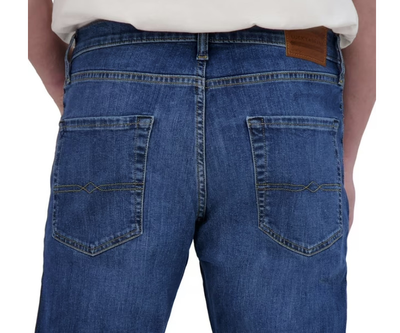 Jean Blue Med Wash 410 Athletic Straight Men's 32 X 30 By Lucky Brand MSRP 99.00