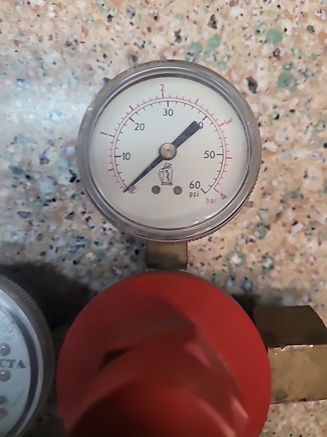 Micro Matic CO2 Regulator, Primary Xacta Double Gauge 2000psi 60psi